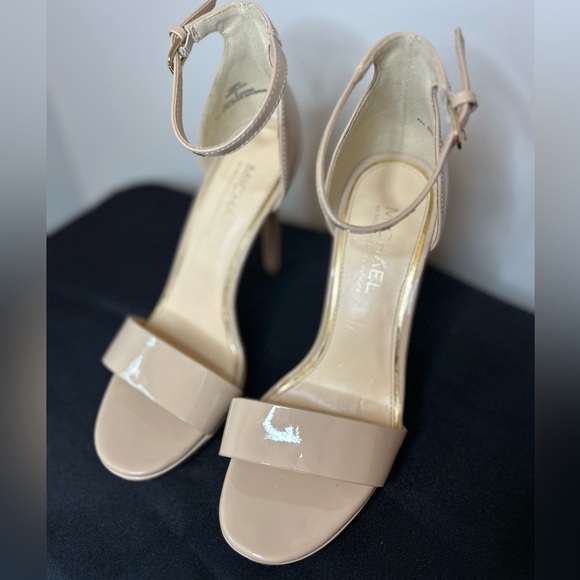 Michael Shannon Angelica Nude Strappy Heels Size 8 - Picture 6 of 9
